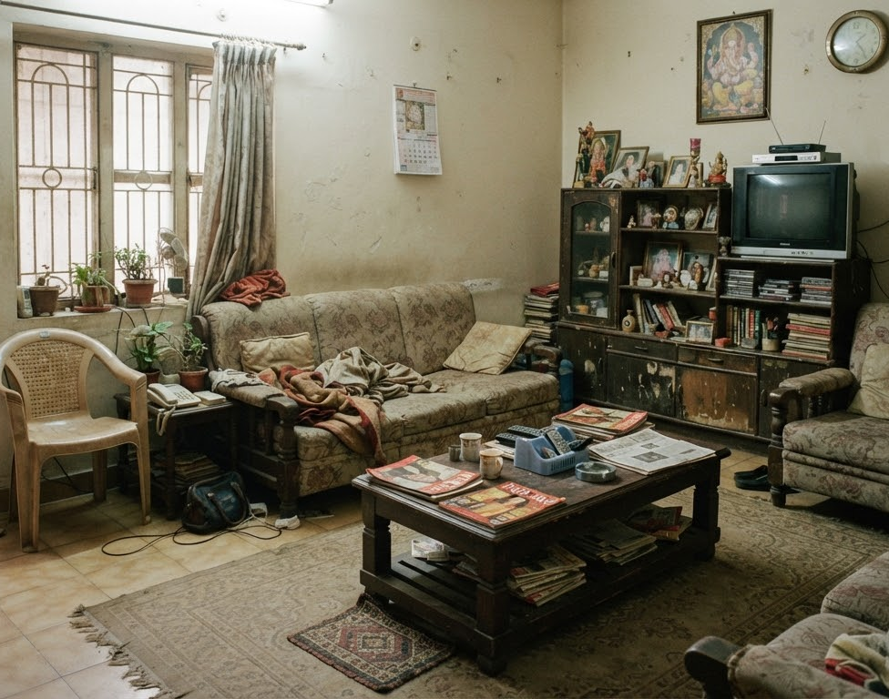 Tired 2BHK to Minimalist Haven before