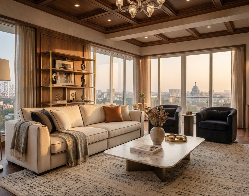 Luxury living room designed by Magnum Design